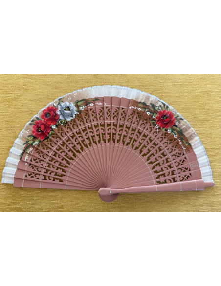 Abanico bolso flores
