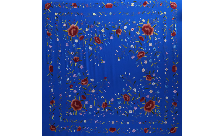 Mantón mano seda 140cm