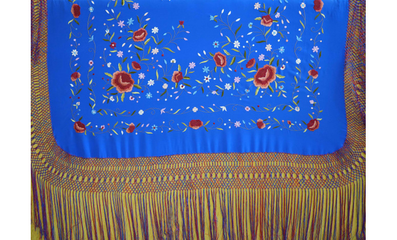 Mantón mano seda 140cm