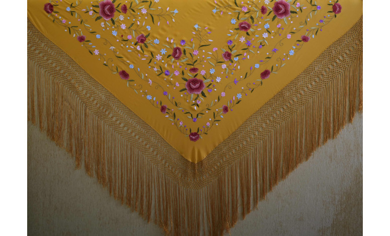 Mantón mano seda 140cm