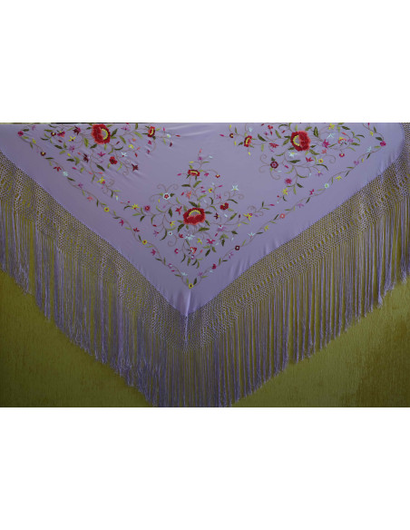 Mantón mano seda 140cm