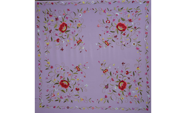 Mantón mano seda 140cm