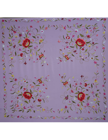 Mantón mano seda 140cm