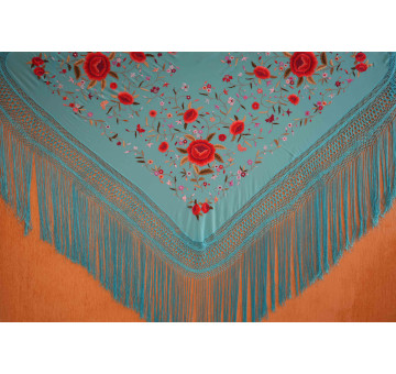 Mantón mano seda 140CM 2