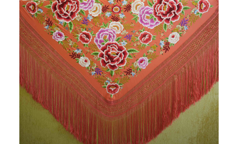 Mantón mano seda 140cm