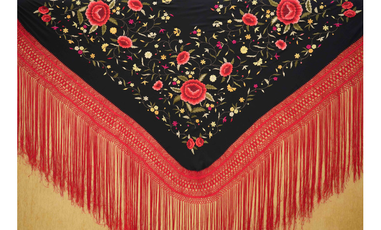 Mantón mano seda 140cm