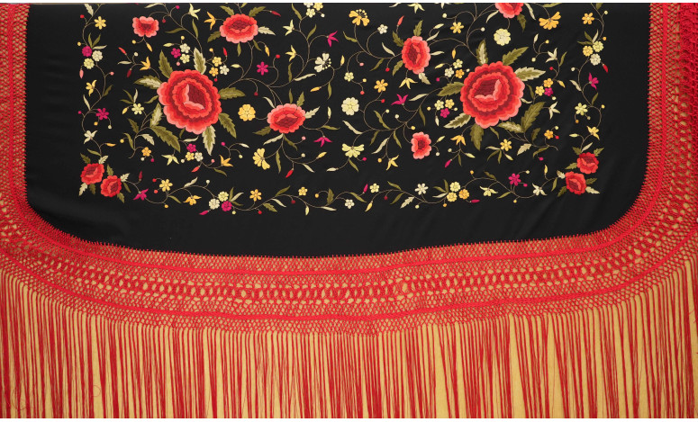 Mantón mano seda 140cm