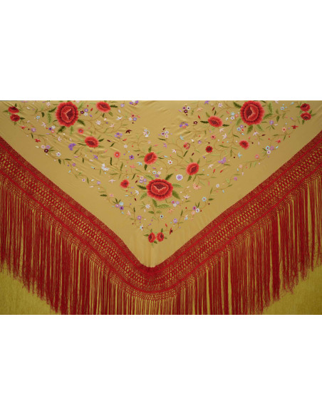 Mantón mano seda 140cm