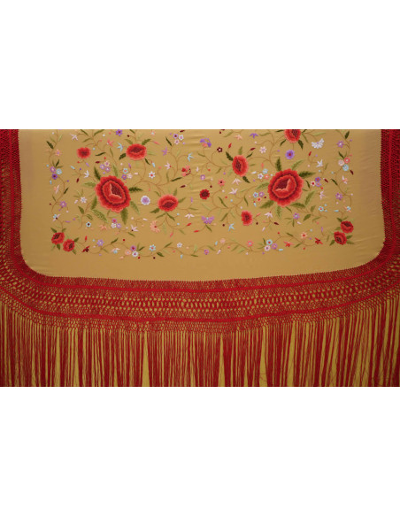 Mantón mano seda 140cm