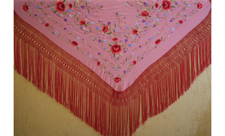 Mantón mano seda 140cm