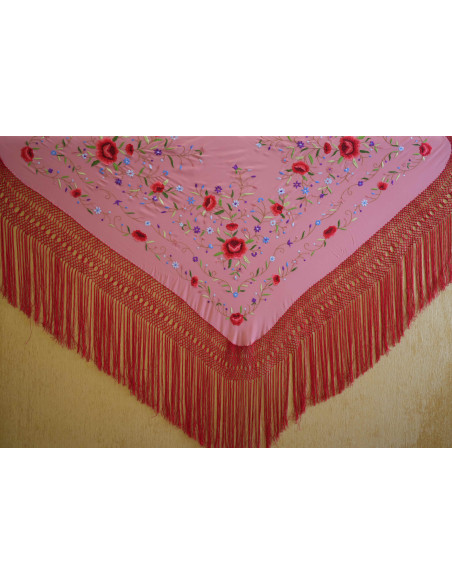 Mantón mano seda 140cm