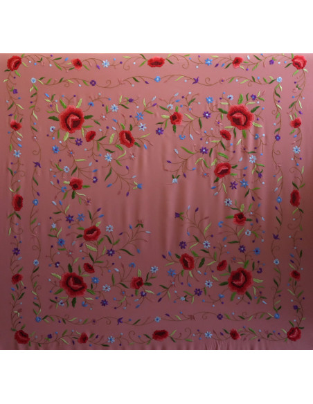 Mantón mano seda 140cm