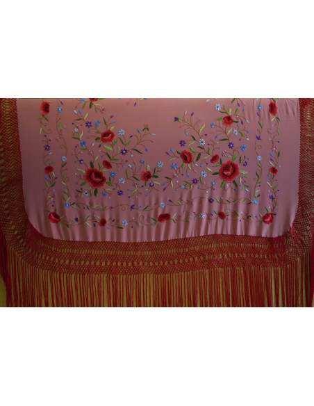 Mantón mano seda 140cm