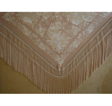 Mantón mano seda 140cm 2