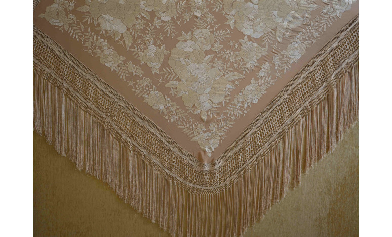 Mantón mano seda 140cm