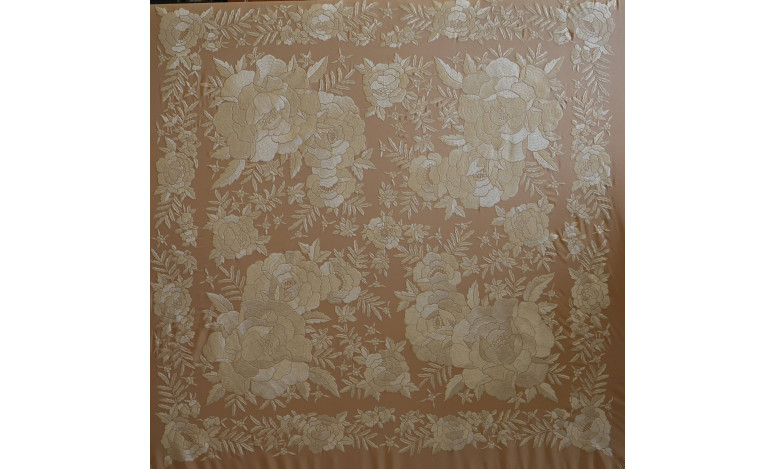 Mantón mano seda 140cm