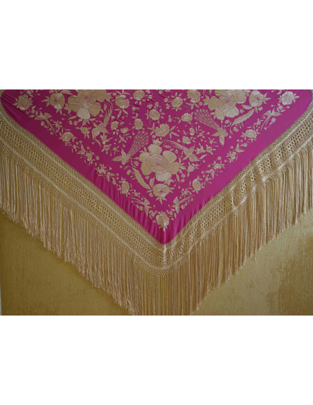 Mantón mano seda 140cm