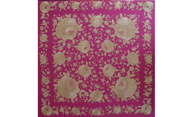 Mantón mano seda 140cm