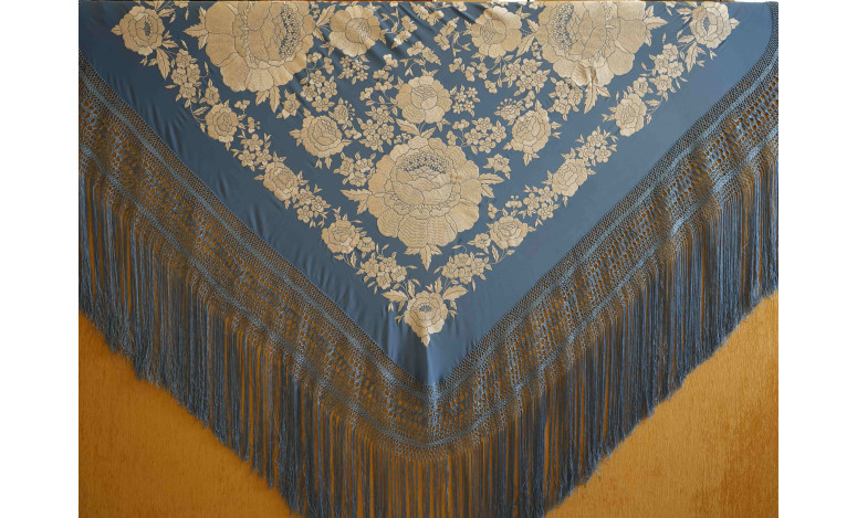 Mantón mano seda 140cm
