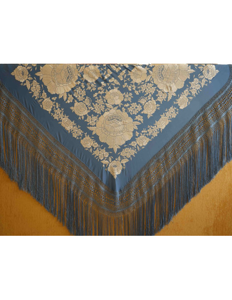 Mantón mano seda 140cm