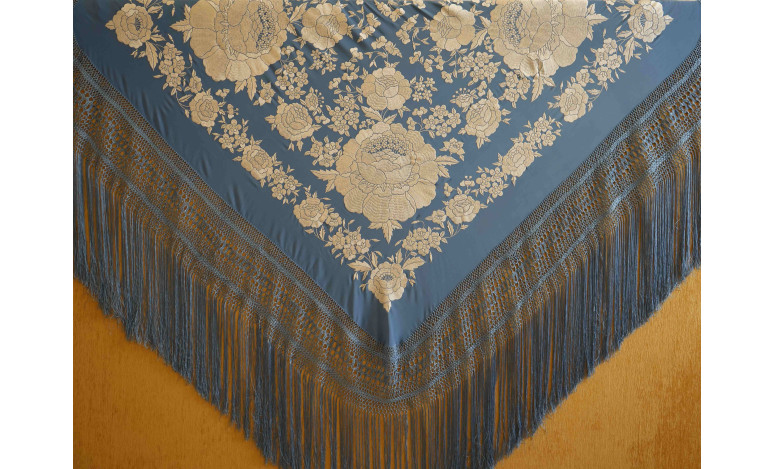 Mantón mano seda 140cm