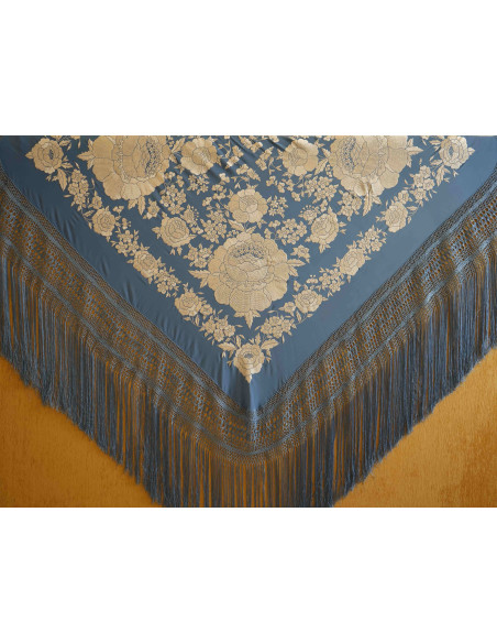 Mantón mano seda 140cm