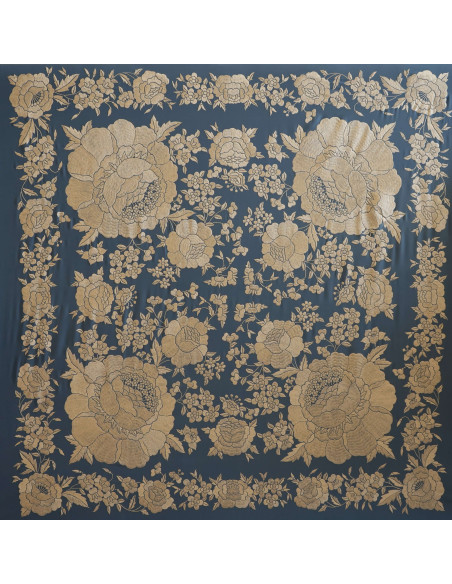 Mantón mano seda 140cm