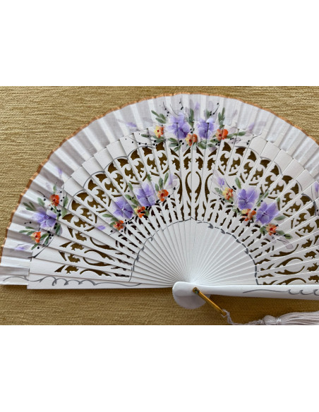 Abanico bolso flores