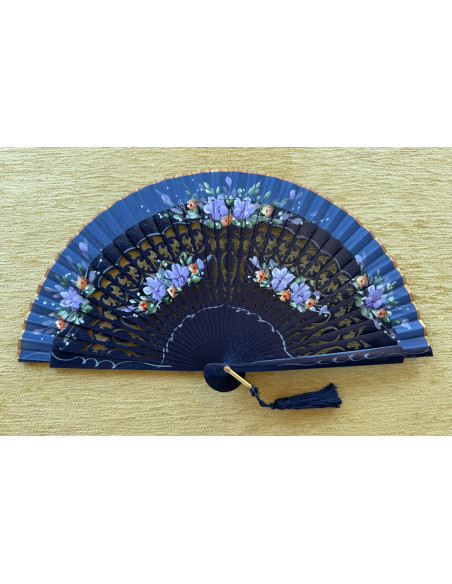 Abanico bolso flores
