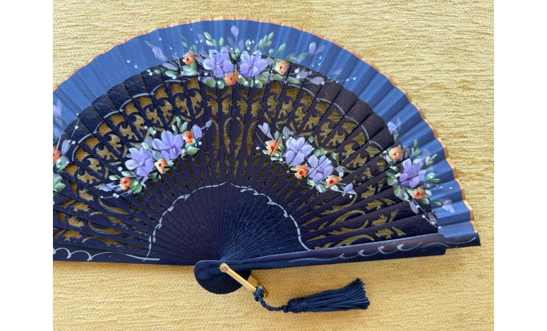Abanico bolso flores