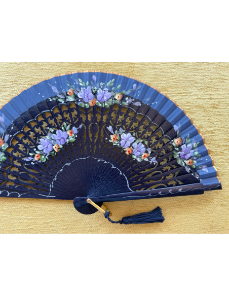 Abanico bolso flores