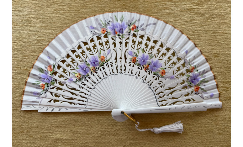 Abanico bolso flores