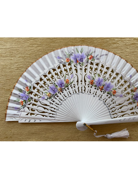Abanico bolso flores