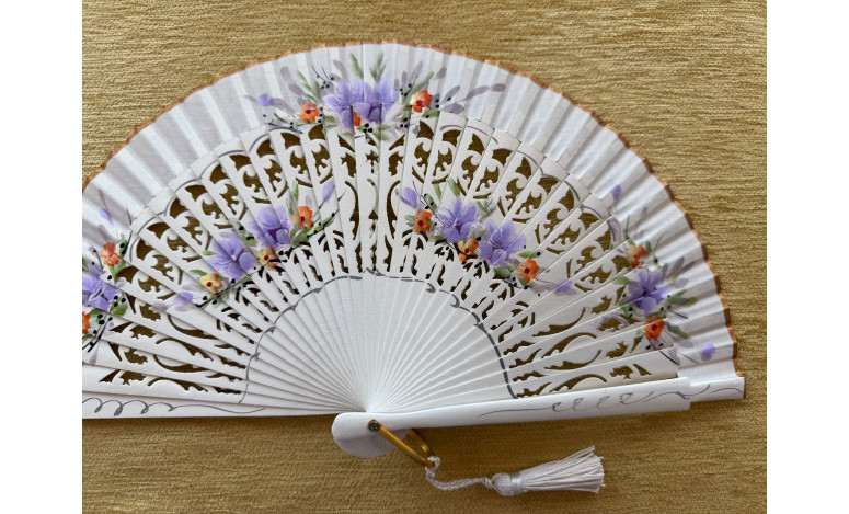 Abanico bolso flores