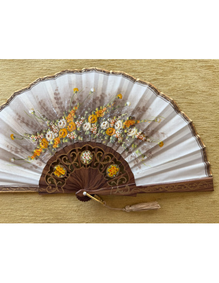 Abanico palosanto flores