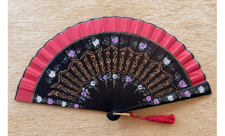 Abanico baraja flores