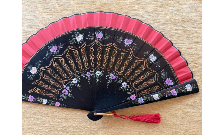 Abanico baraja flores
