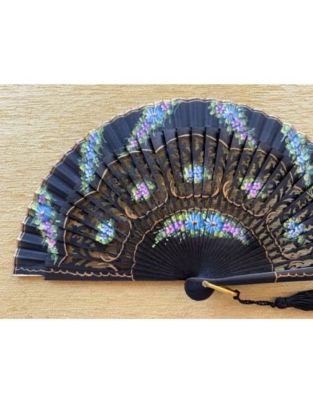 Abanico bolso flores