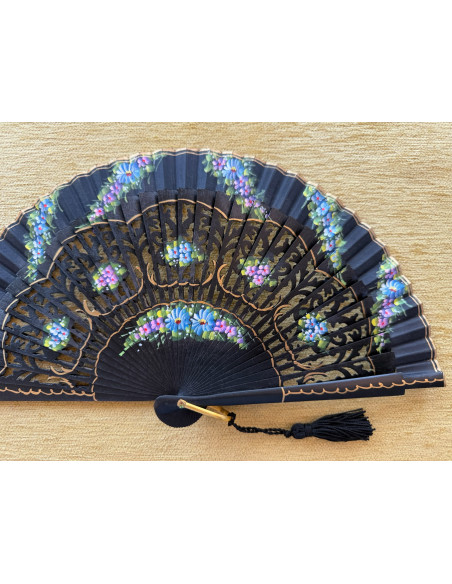Abanico bolso flores