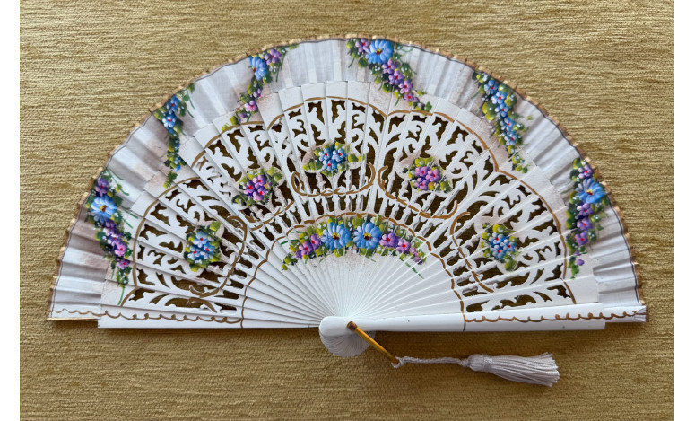 Abanico bolso flores