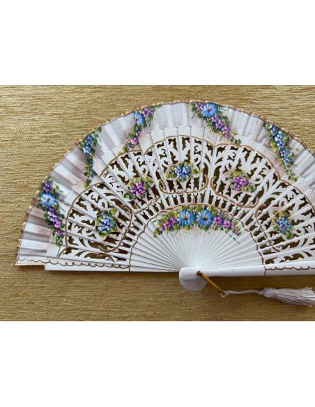 Abanico bolso flores