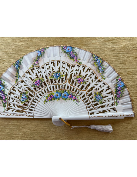 Abanico bolso flores