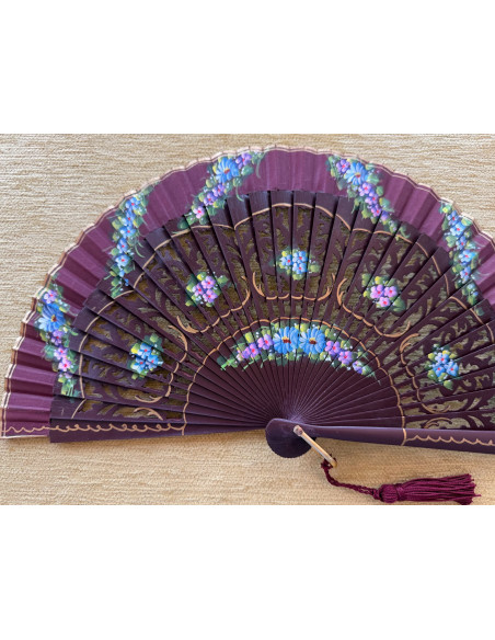 Abanico bolso flores