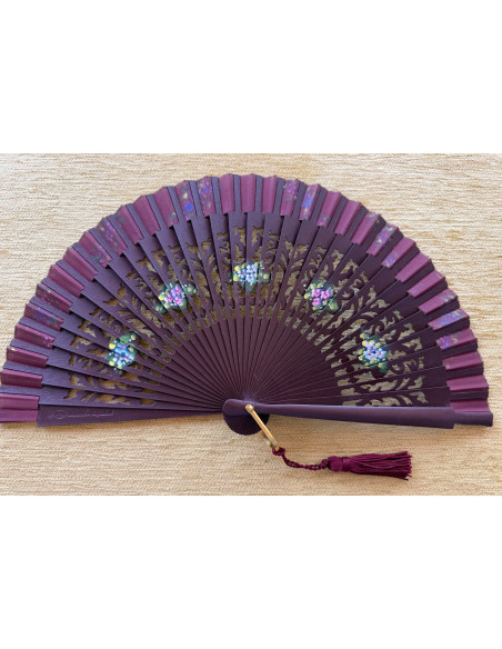 Abanico bolso flores