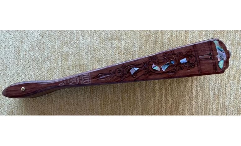 Abanico palosanto nácar