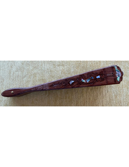 Abanico palosanto nácar