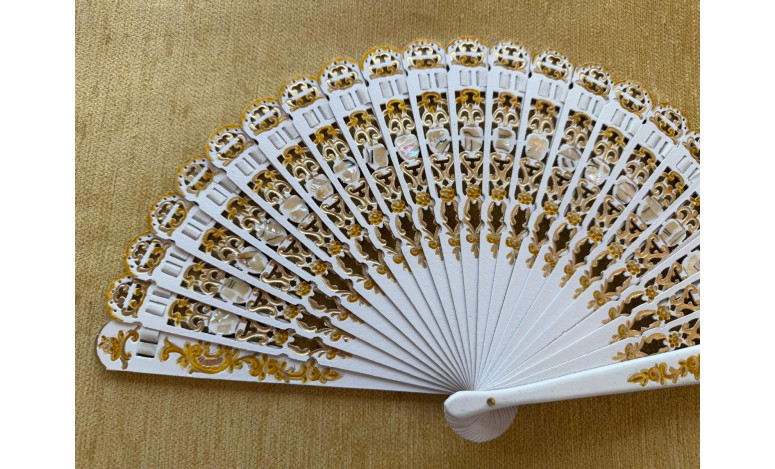 Abanico peral nácar