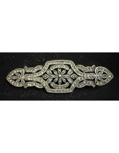 Broche mantilla plata