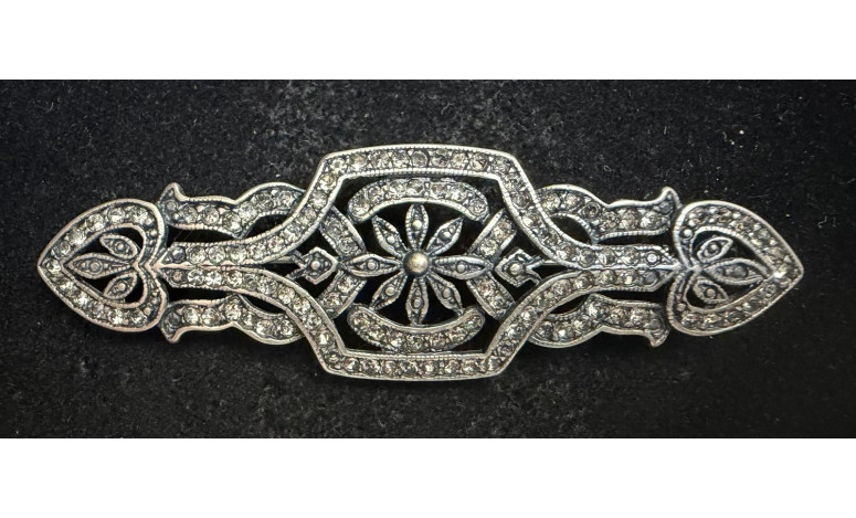 Broche mantilla plata