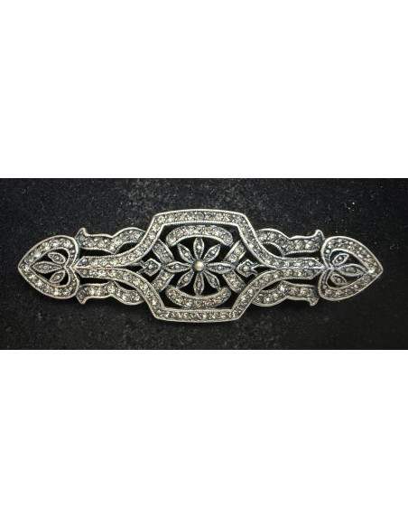 Broche mantilla plata